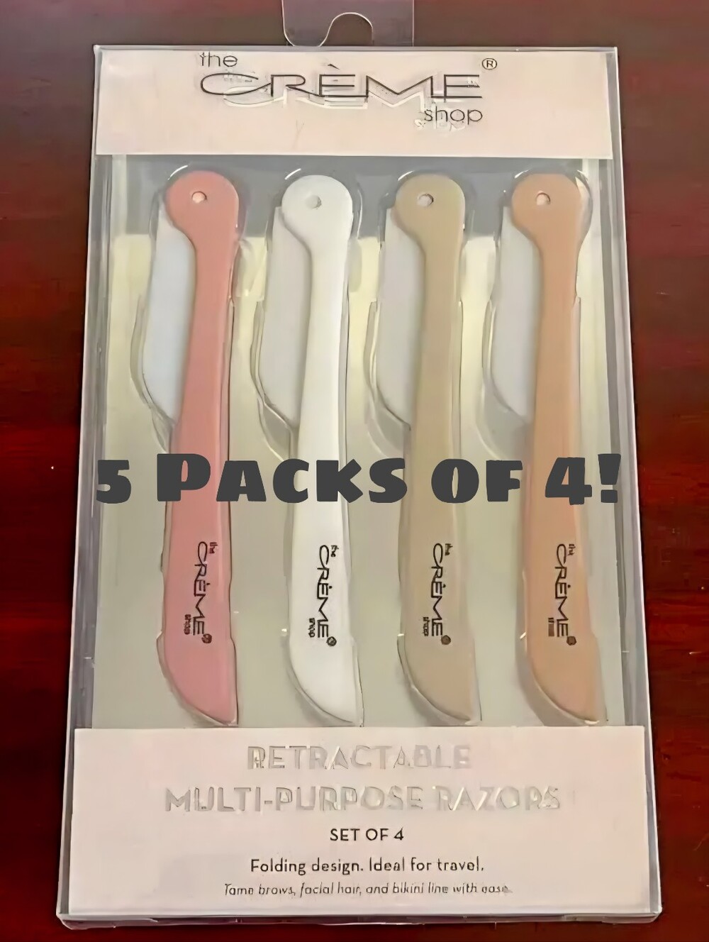 Retractable Facial Razor Set — 5 SETS